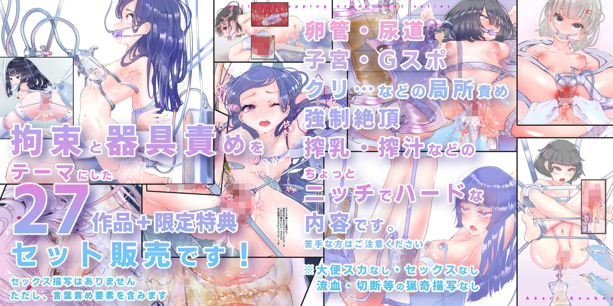 【少女誘拐実験】特別総集編第一弾 vol.1〜25+α【拘束器具責め作品集:文字あり 1,537枚】 画像1