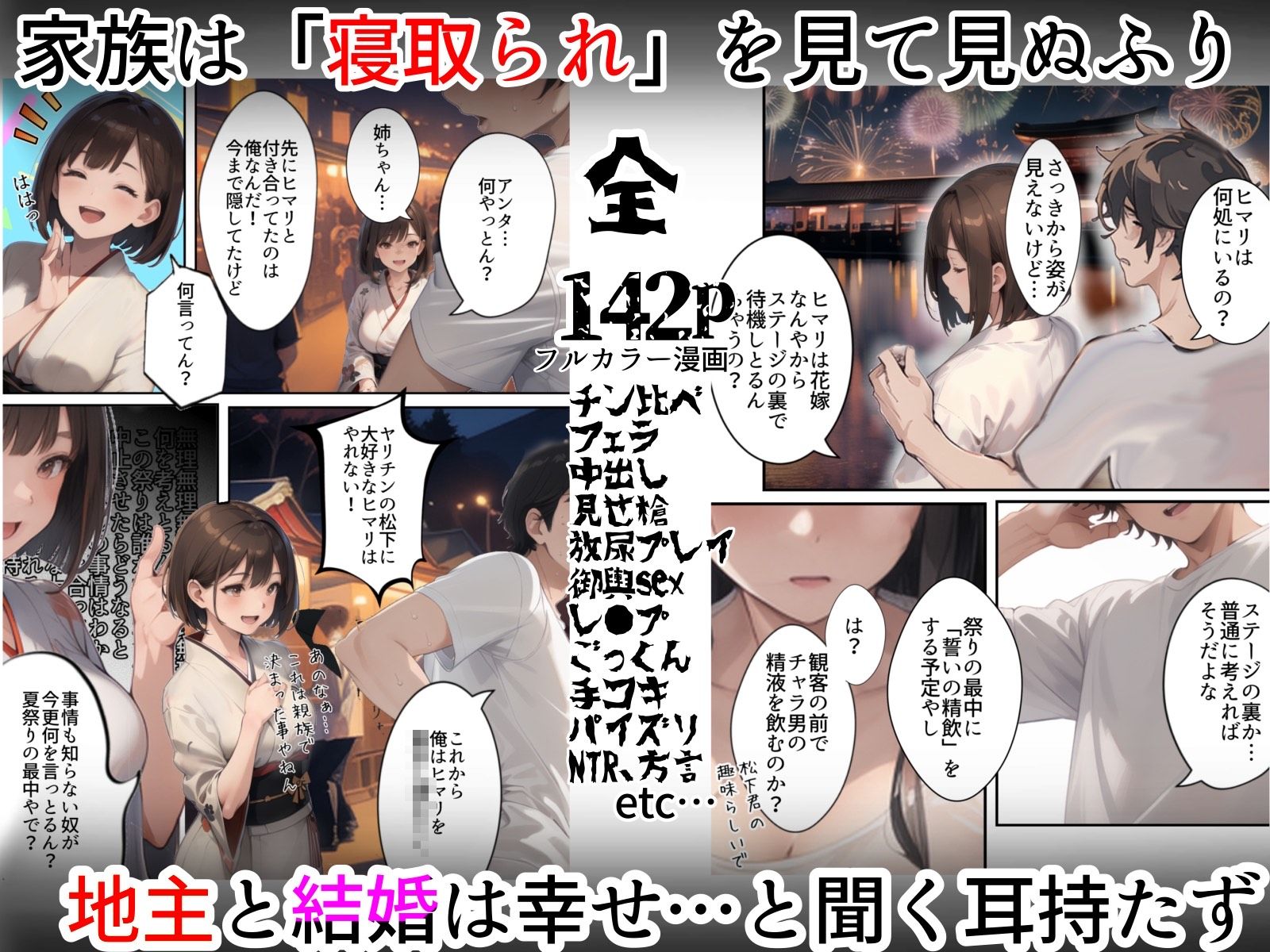 祝え!寝取られ婚姻夏祭り〜転勤の隙に彼女がDQNヤリチンチャラ男に寝取られ妊娠人妻に。俺はプロポーズしに地元へ帰省するもチャラ男と彼女(姉友)の結婚式を兼ねた夏祭りで俺が逆に屈辱の祝福を!夏祭り帰省したら彼女が寝取られてた話 画像5