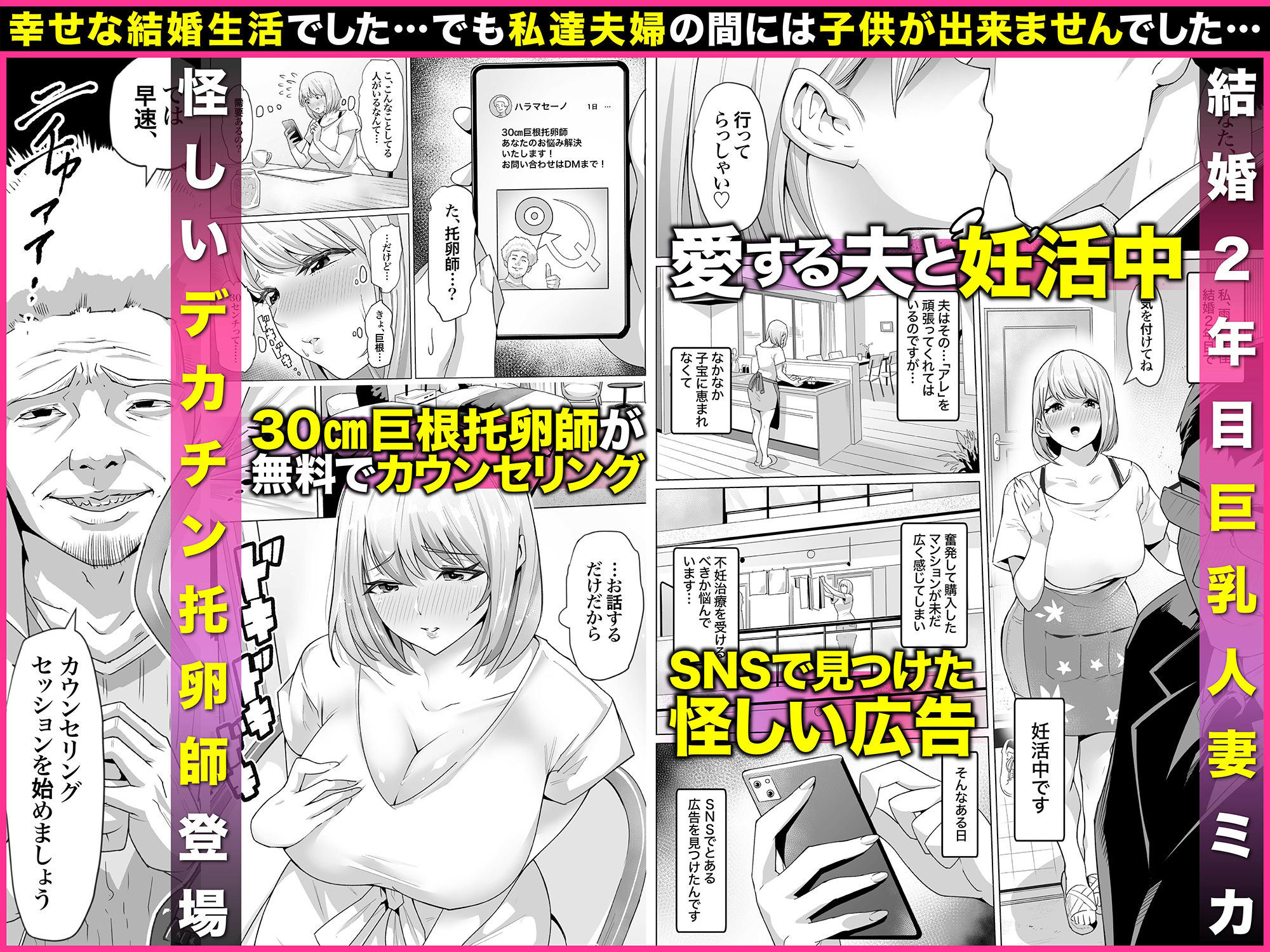 妊娠懇願寝取られ托卵妻〜30cm巨根托卵師に孕まされた変態人妻ミカ〜 画像1