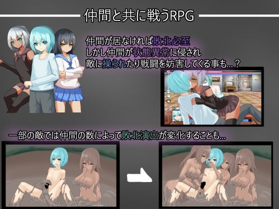 Trapped Longing -仲間に寝返られたり状態異常で抵抗できなく犯●れるRPG- 画像1
