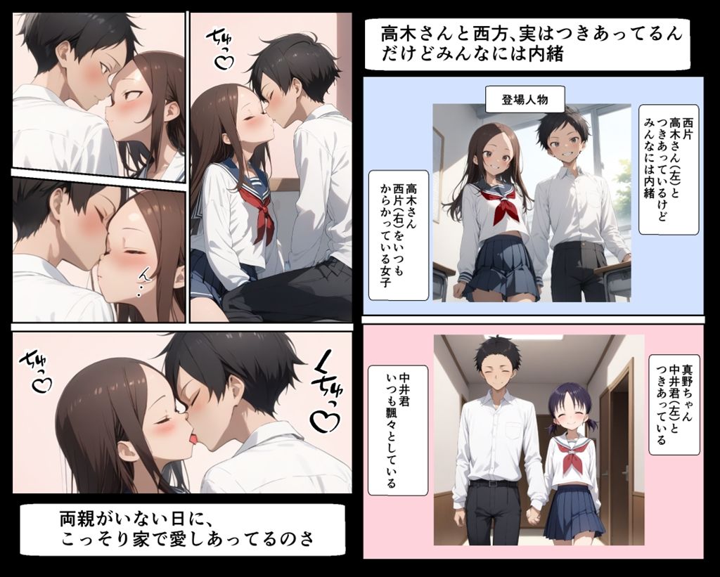 スワッピング上手な高木さん 画像1