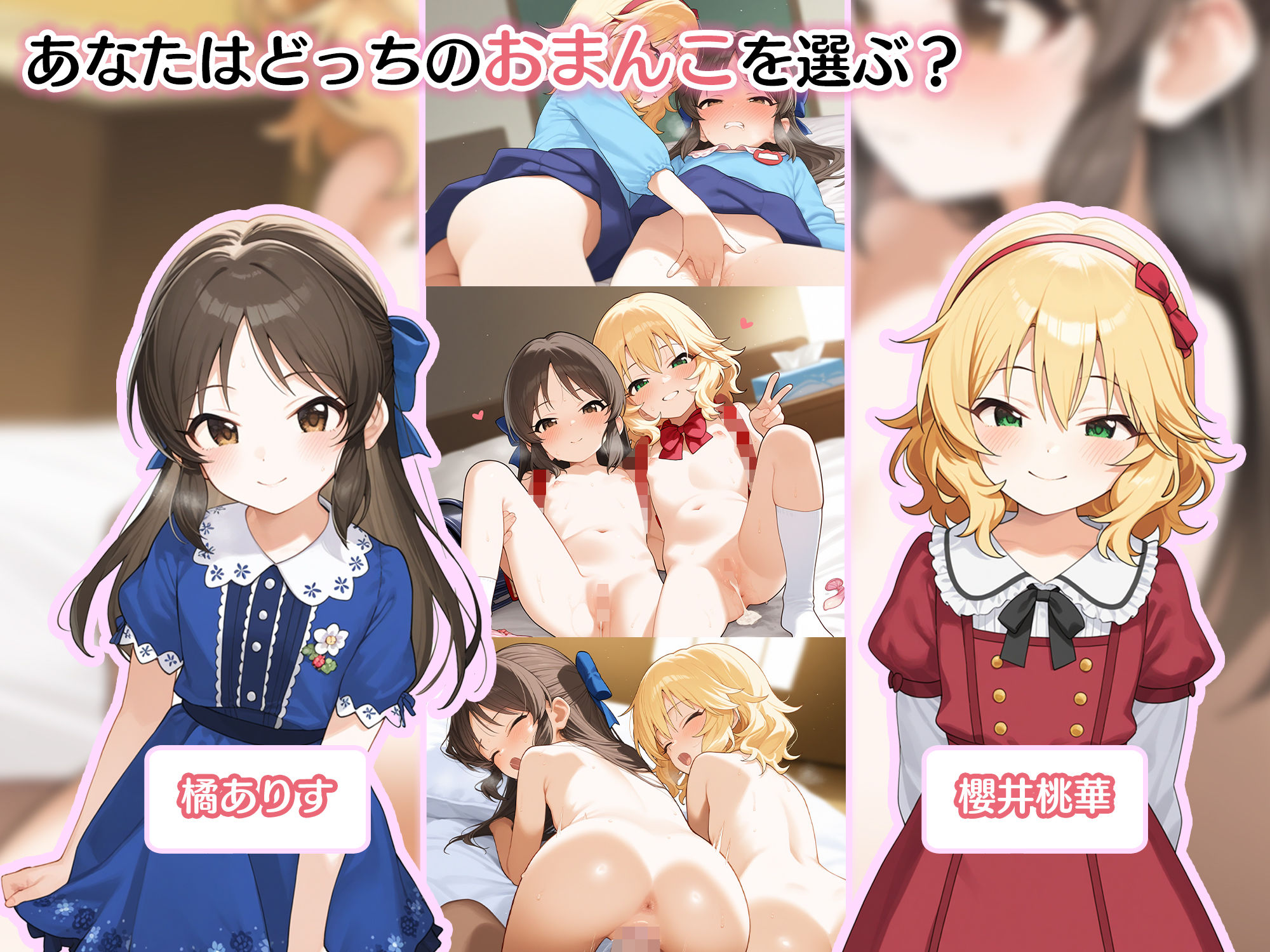 とろふわオマンコ食べ比べ♪種付け孕ませ性活 橘○りす&桜○桃華 画像3