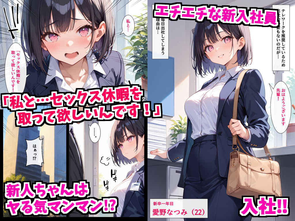 SEX休暇を取得してヤリまくった結果〜処女を卒業したい新人ちゃん編〜 画像1