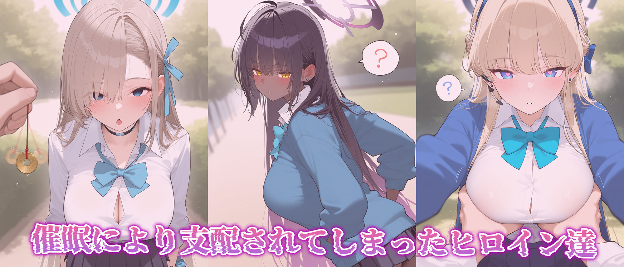 【催●性支配】強●淫乱ヒロイン化 C&C編【角○カリン/一○瀬アスナ/飛○馬トキ】 画像1