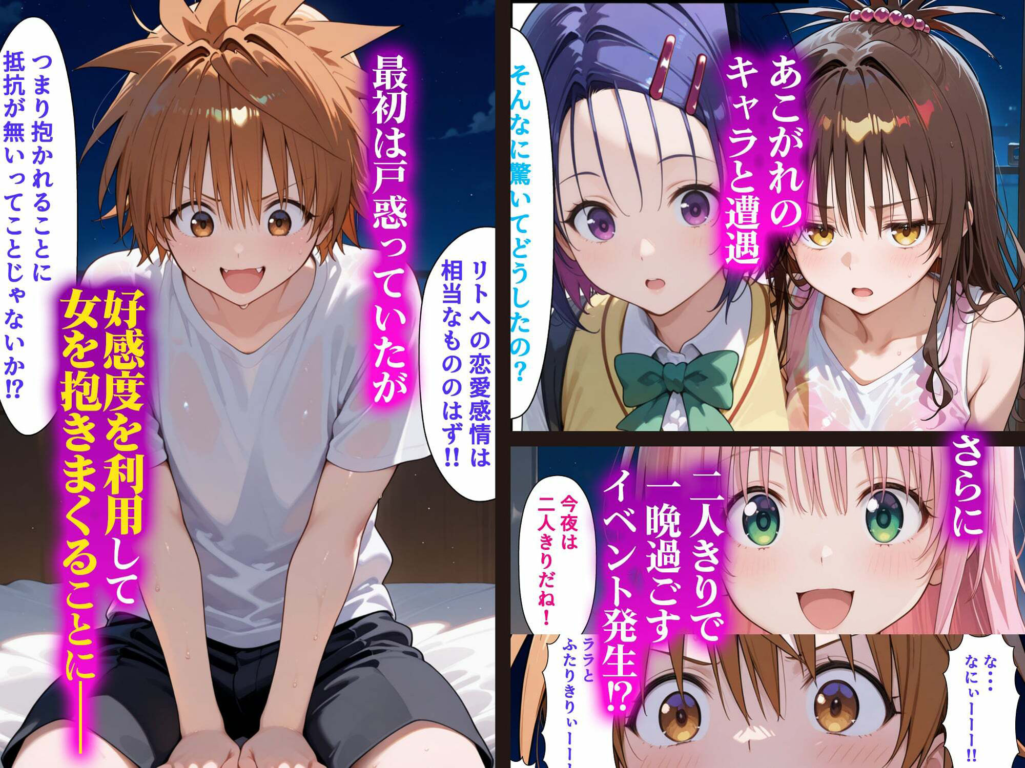 冴えない童貞男が二次元に転生したら好きな漫画の主人公になっていてハーレムを築く話 画像3