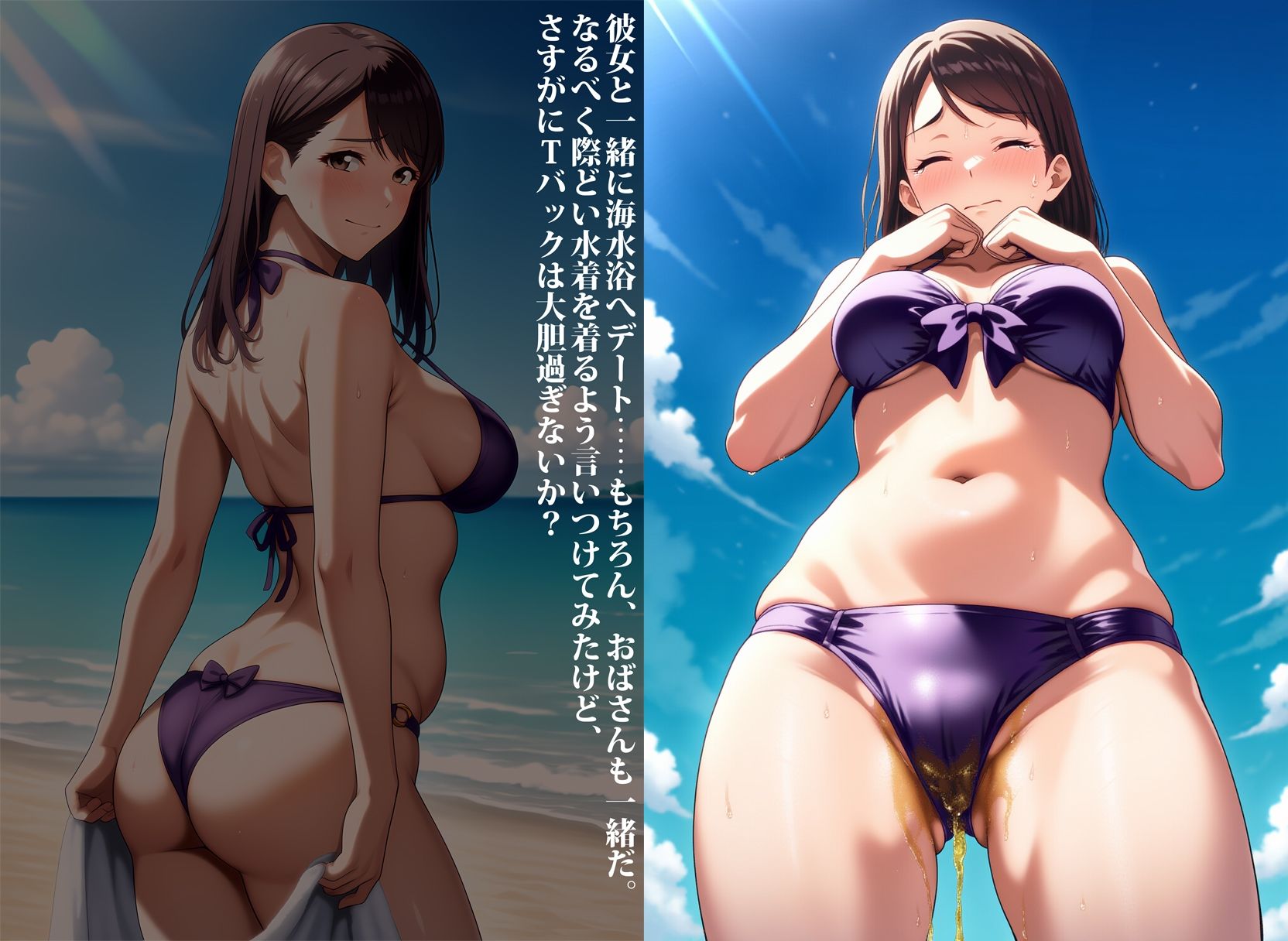 彼女の母親、こっそり失禁調教中 画像7