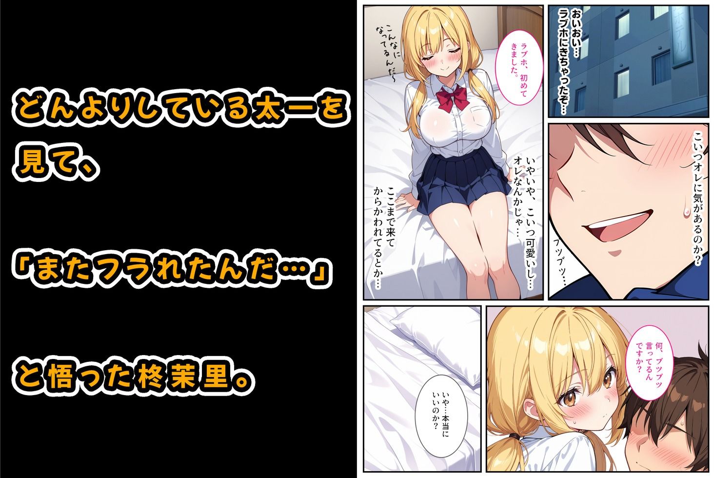 落ち込んでるオレに爆乳の後輩女子が処女をくれました! 画像3