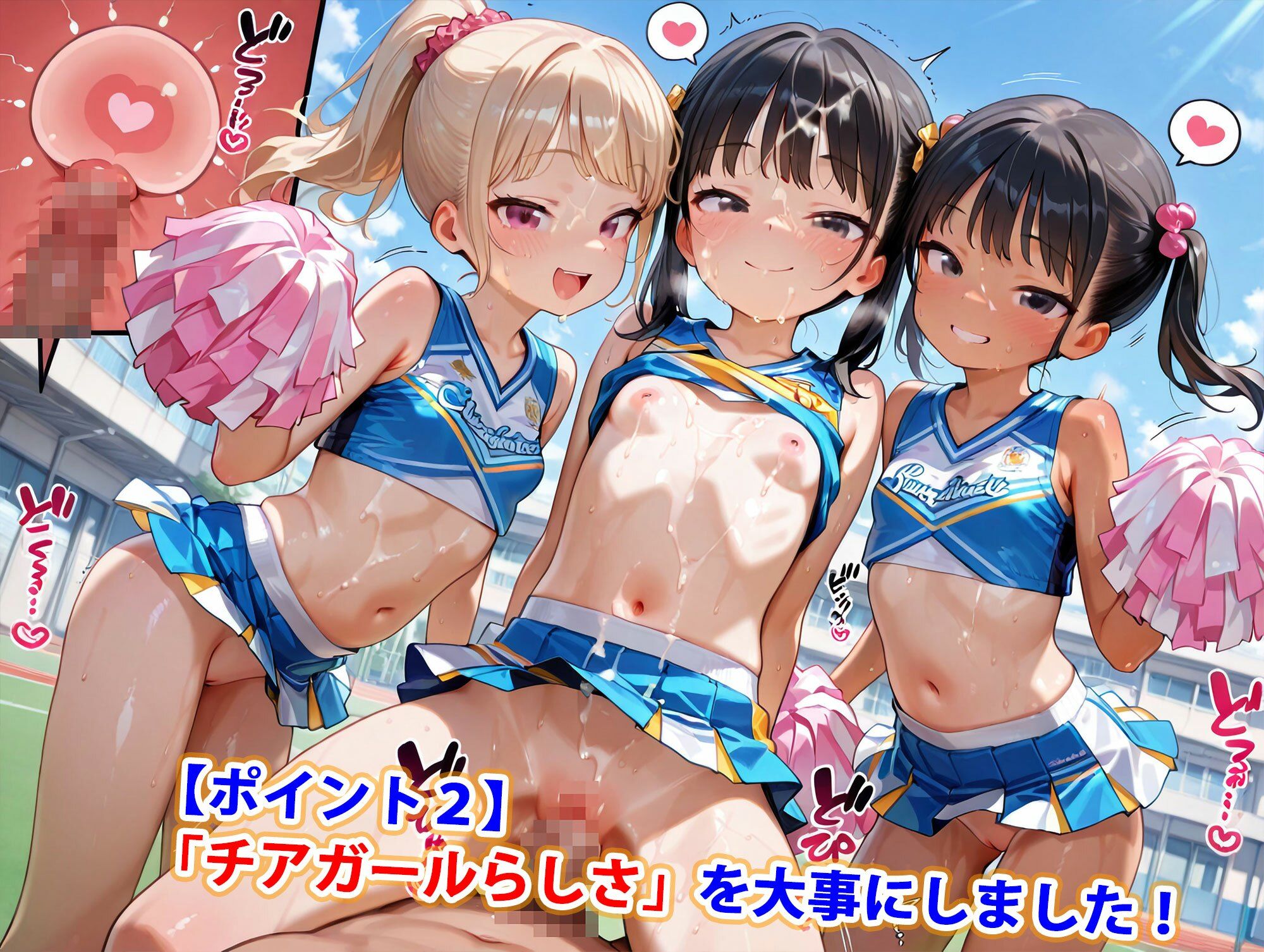 ロリ少女チアガール純ハーレム 画像3