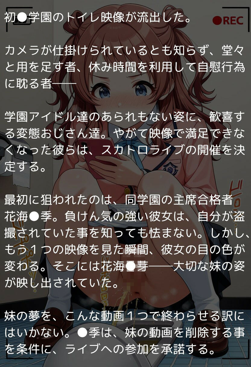 学園アイドル達の排泄事情 〜アイドルはウンコしないって本当ですか?【学園アイドルマ●ター編】〜 画像1