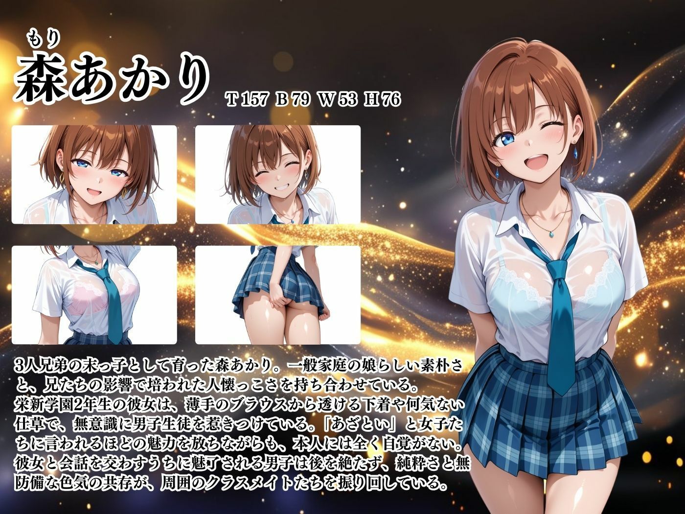 【4Kイラスト】1万3000人の生徒を抱いた校長による森あかりへの性指導(テニス編) 画像2