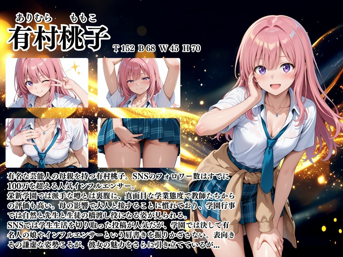 【4Kイラスト】1万3000人の生徒を抱いた校長による有村桃子への性指導(テニス編) 画像2