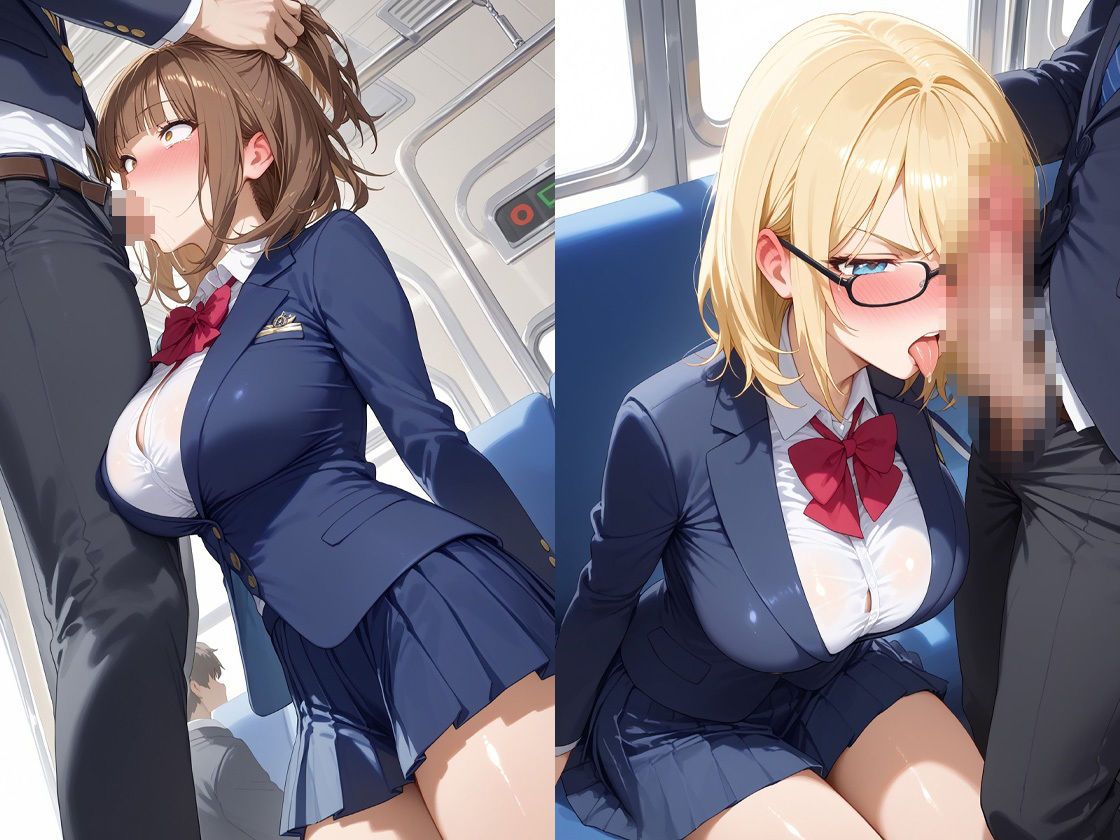 痴〇にがっつり中出しされちゃう制服巨乳ちゃん 画像4