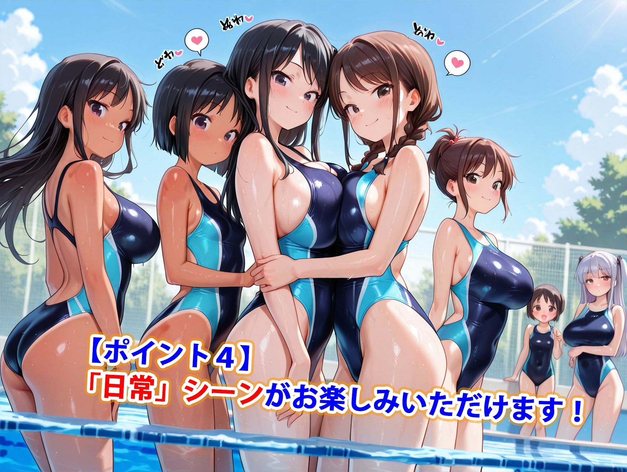 真巨乳ハーレム学園水泳部の競泳水着女子編 画像5