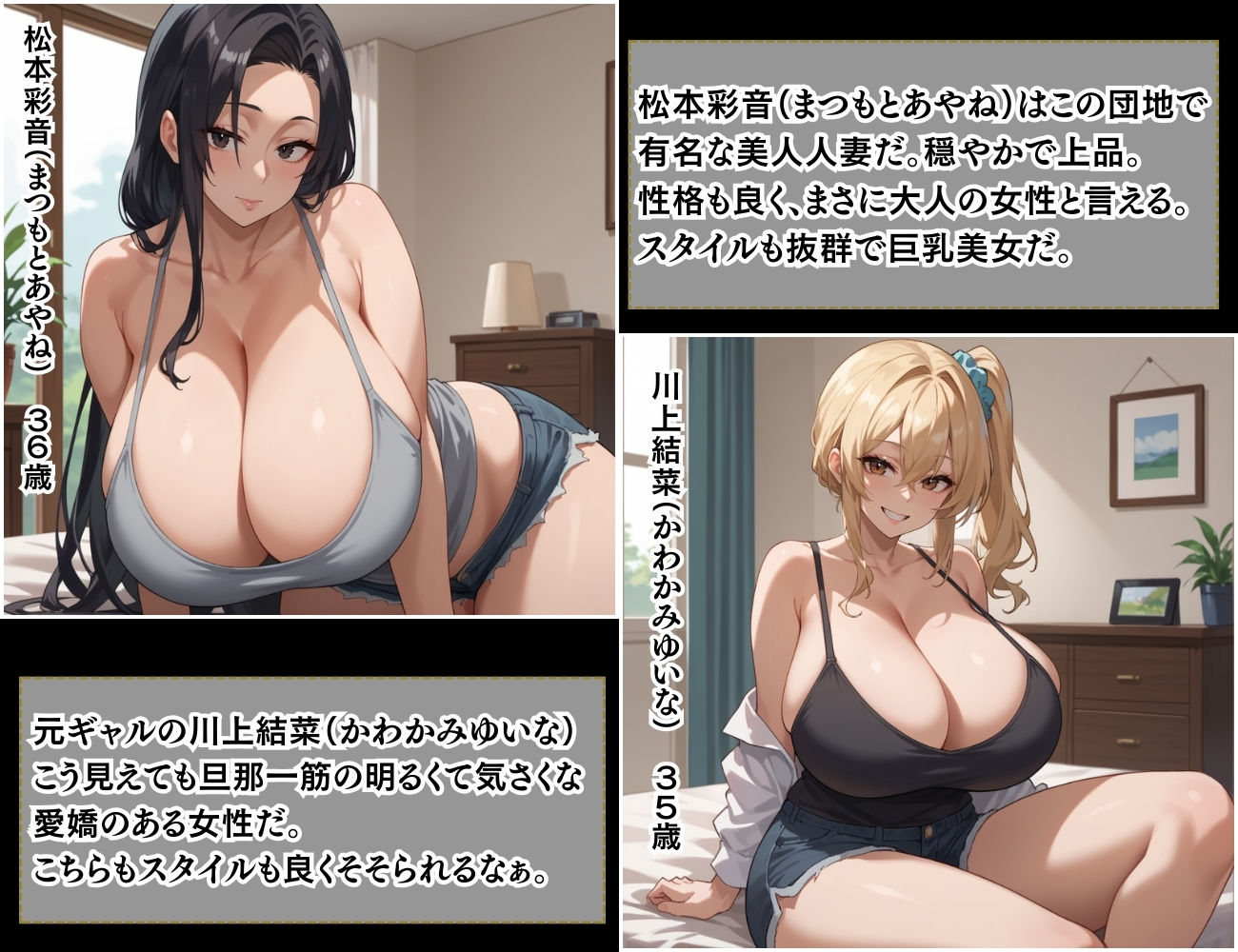 催●支配 団地妻 隣人が両方とも美人人妻だったので催●お香で発情させて寝取った話 画像2