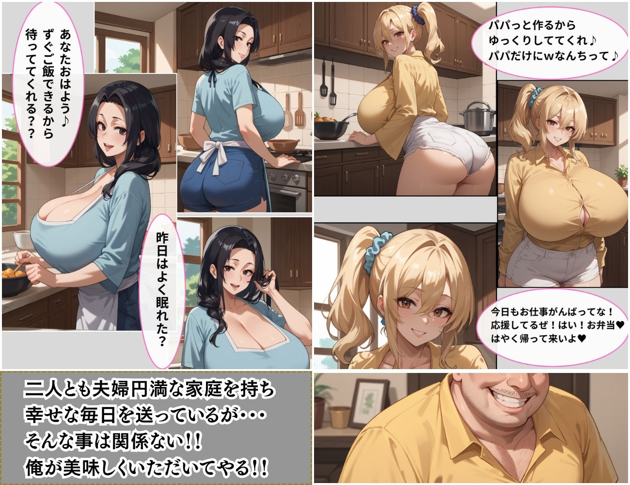 催●支配 団地妻 隣人が両方とも美人人妻だったので催●お香で発情させて寝取った話 画像3