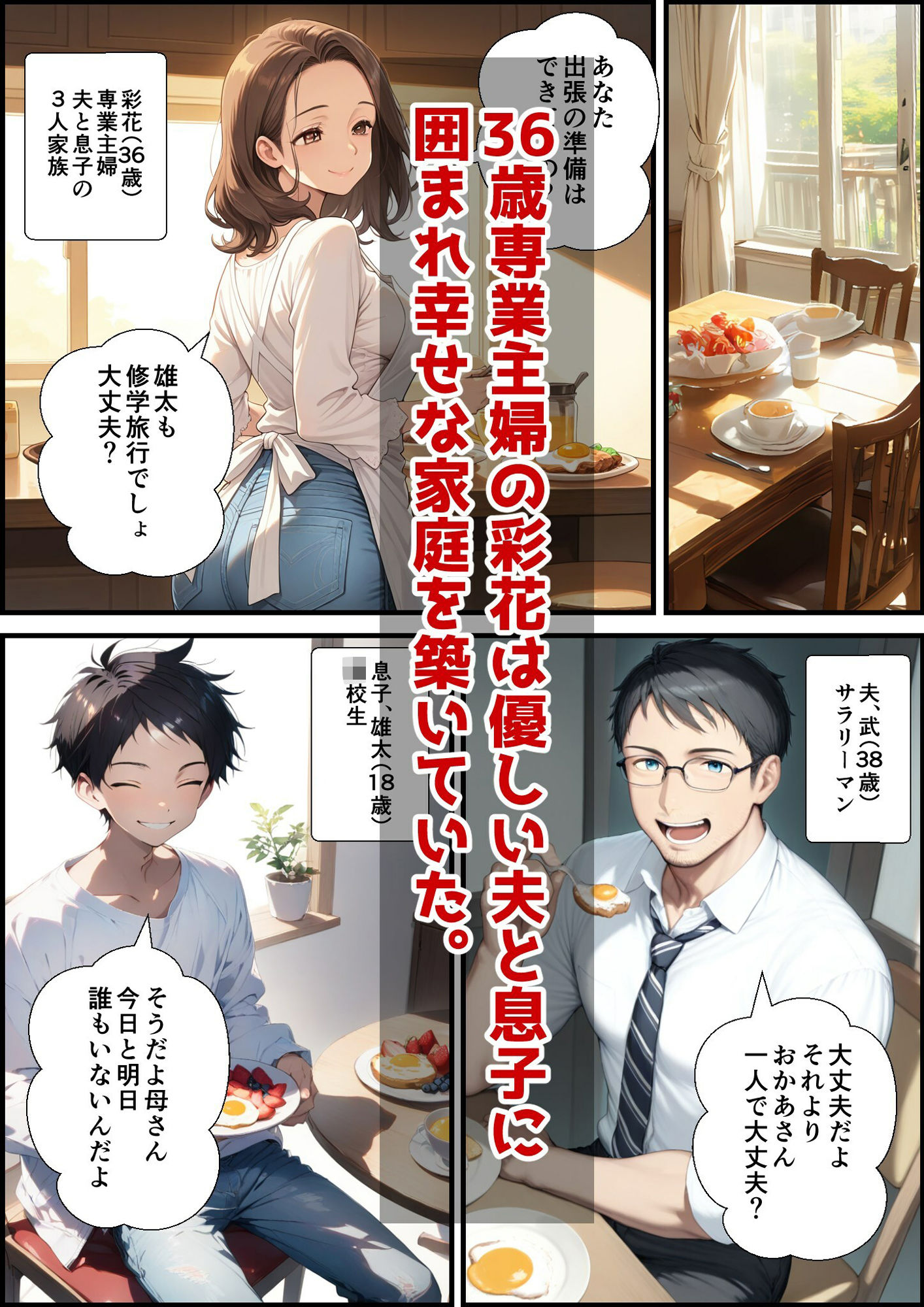 アラフォー奥さん、はじめての不倫 画像1