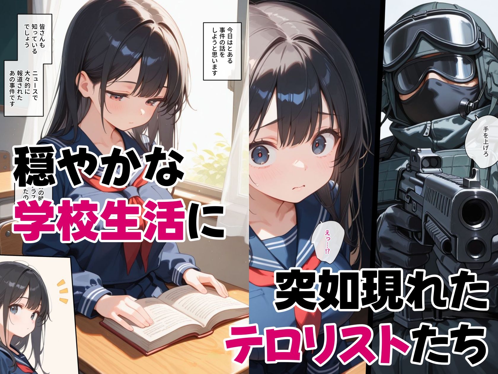 学校を占拠したテロリストがド変態だったら 画像1