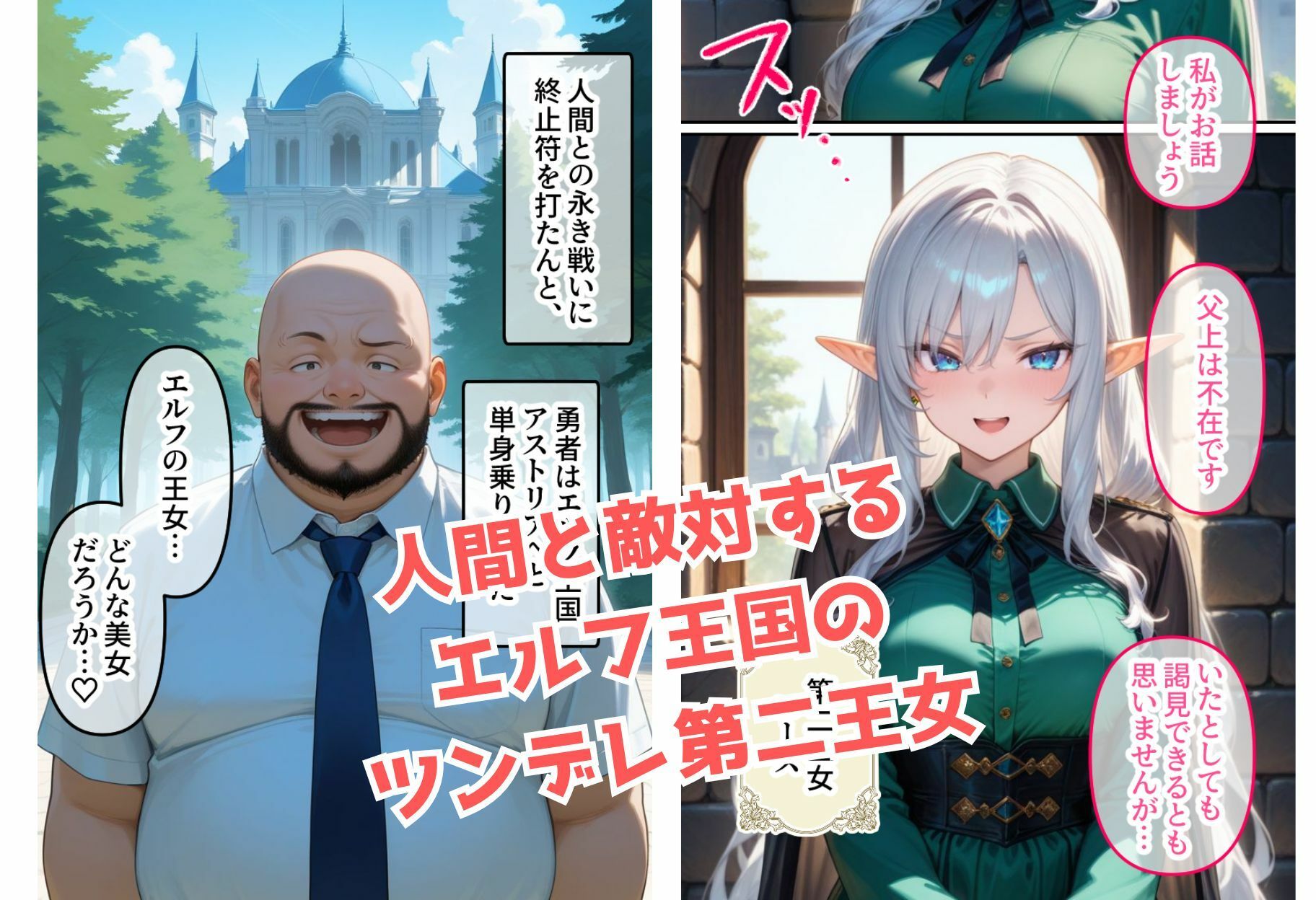 エルフ王国のお姫様がチン棒に服従した件【全Pセリフあり】 画像1