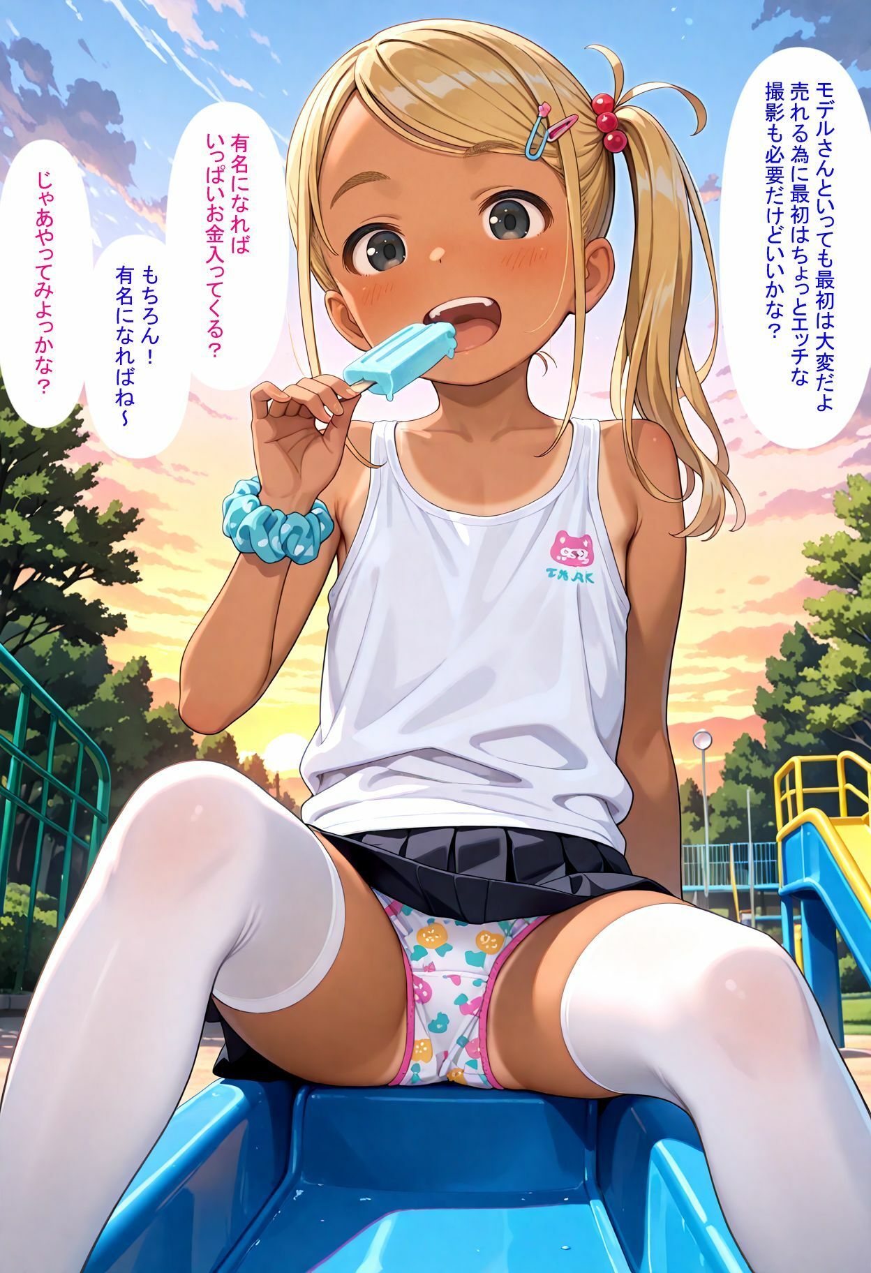 ミニスカお便女パーク2--純粋天使の地下ビ撮影 画像2