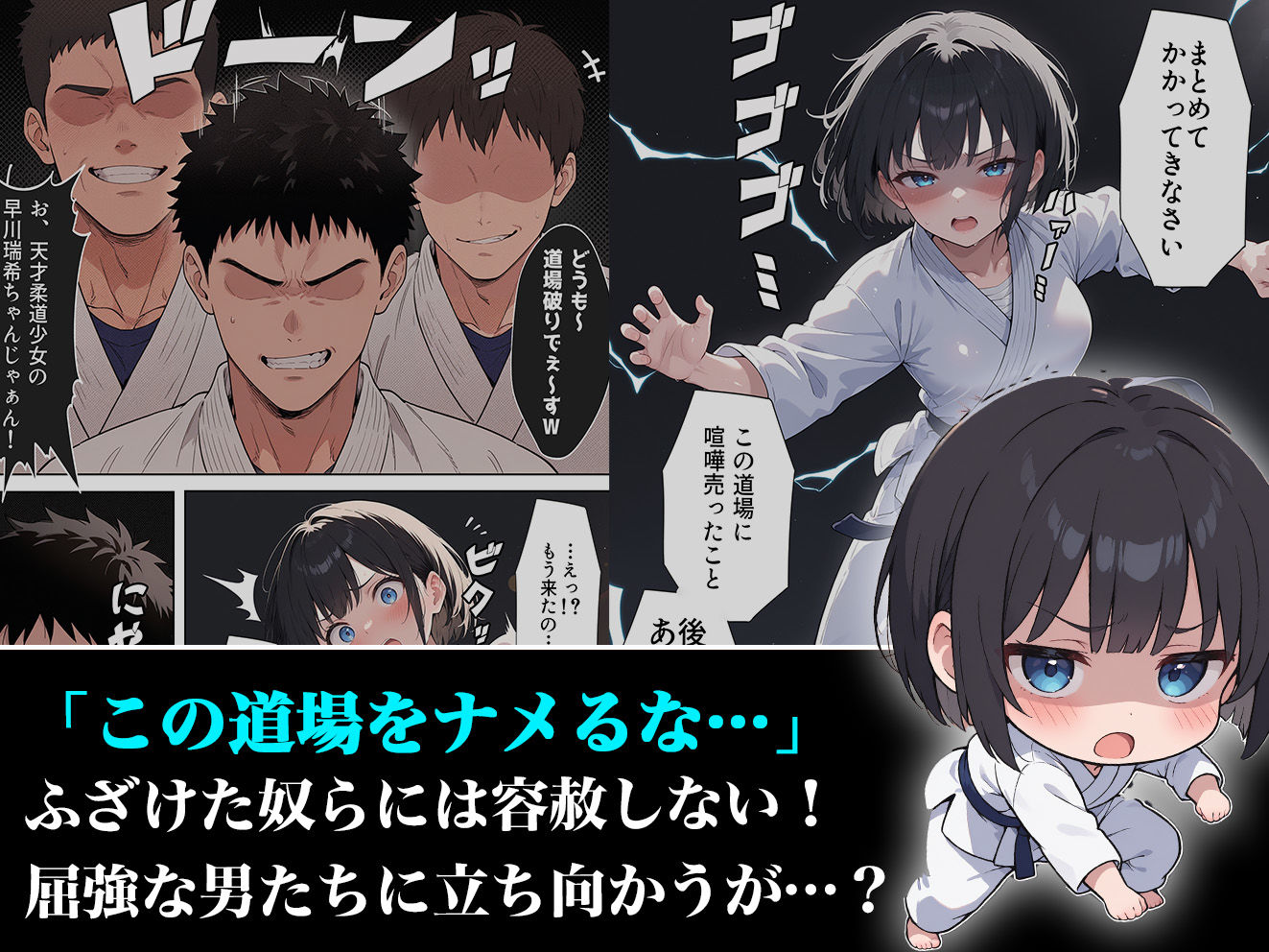 負けたら即中出しセックス 愛する道場を守るために道場破りに挑む天才柔道少女の話 画像2