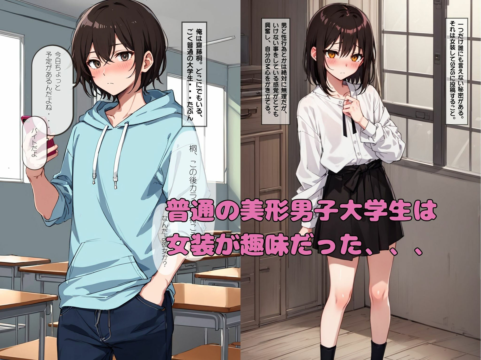 女装してネカマチャットしてたら特定&調教された話 画像1