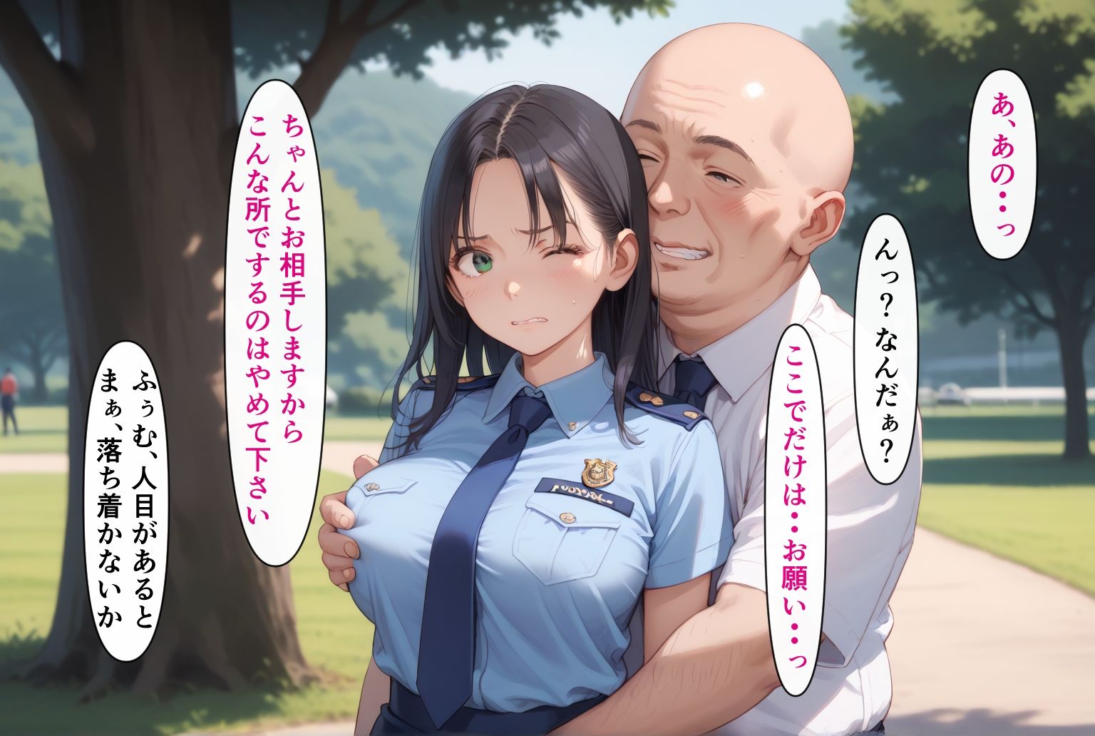 種付けおじさん（弟）は気楽にイキたい 公園で見かけた婦警さん 画像4