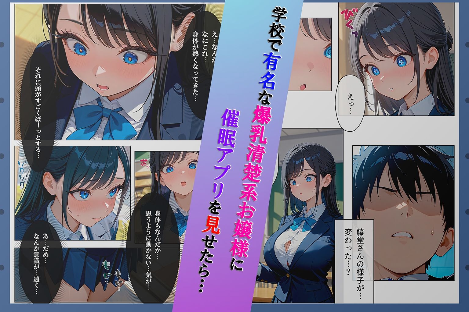 【フルカラーコミック】催●アプリ.net〜爆乳清楚系クラスメイト編〜 画像2